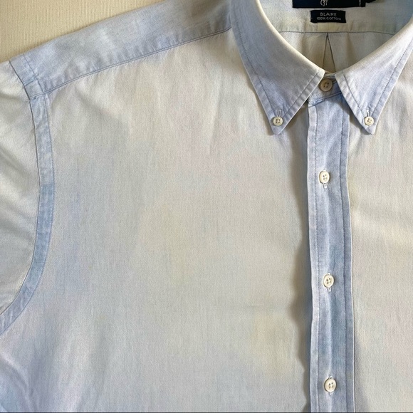 RALPH LAUREN BLAIRE 100% Cotton Men’s Shirt, Light Blue and White, Size Large - Picture 10 of 16